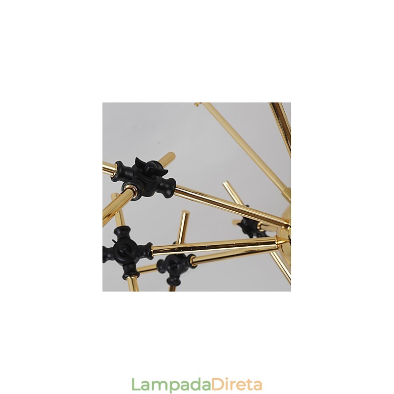 Lustre de arte personalizado com direção ajustável, luminária de lustre N