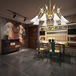 Lustre de arte personalizado com direção ajustável, luminária de lustre N