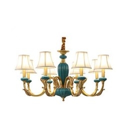 Lustre todo em cobre Lustre decorativo em jade KP