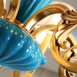 Lustre todo em cobre Lustre decorativo em jade KP