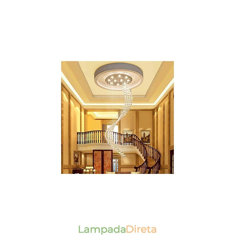 Moderno Cristal Teto Pendente Luz Interior Lustre Casa Pendurado Iluminação Lustre Lâmpadas Luminárias 3W Lâmpadas BRANCAS QUENTES