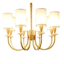 Lustre de latão puro Lustre decorativo de jade