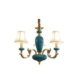 Lustre todo em cobre Lustre decorativo jade OP
