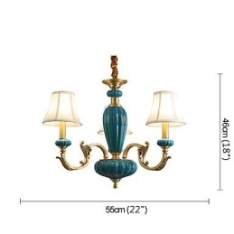 Lustre todo em cobre Lustre decorativo jade OP