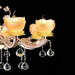Moderno Contemporâneo Tradicional Clássico Liga de Zinco Recurso para Cristal Mini Estilo Metal Pendente Luz