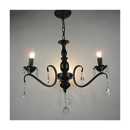 Lustre de cristal estilo europeu lâmpada de ferro forjado lâmpadas de vela criativas e lanternas Lustre de cristal estilo europeu lâmpada de ferro forjado lâmpadas de vela criativas e lanternas