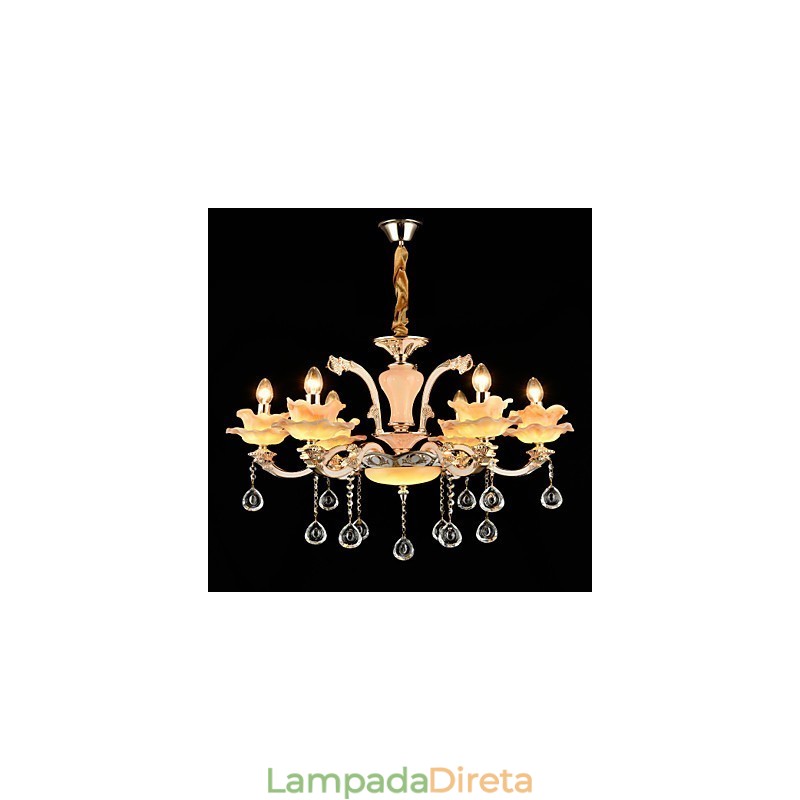 Moderno Contemporâneo Tradicional Clássico Liga de Zinco Recurso para Cristal Mini Estilo Metal Pendente Luz