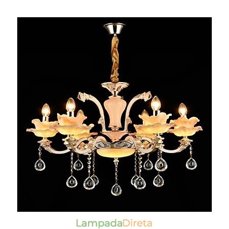 Moderno Contemporâneo Tradicional Clássico Liga de Zinco Recurso para Cristal Mini Estilo Metal Pendente Luz Moderno Contemporâneo Tradicional Clássico Liga de Zinco Recurso para Cristal Mini Estilo Metal Pendente Luz
