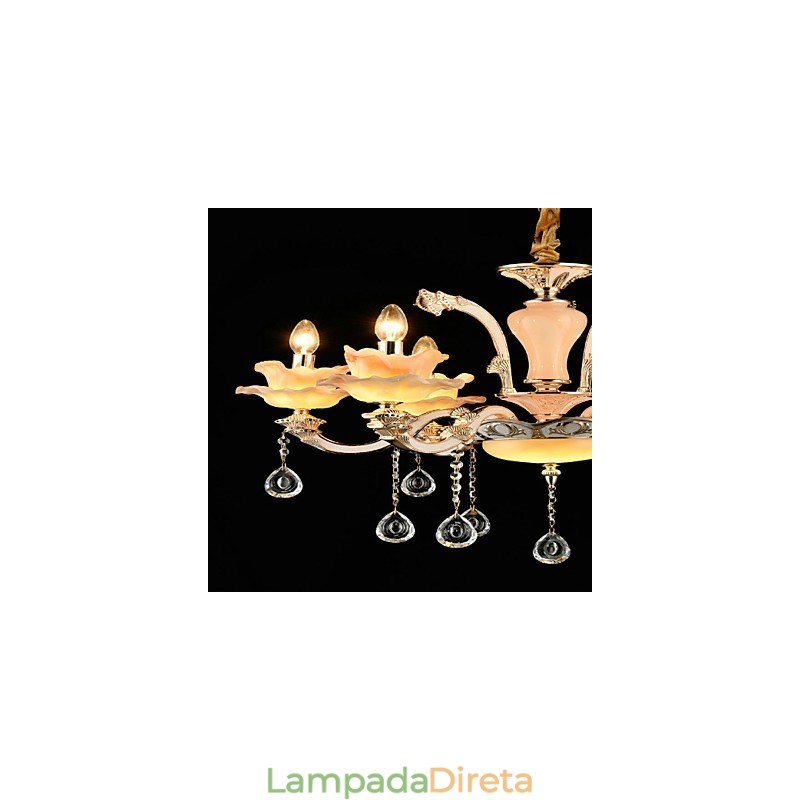 Moderno Contemporâneo Tradicional Clássico Liga de Zinco Recurso para Cristal Mini Estilo Metal Pendente Luz