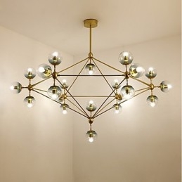 Twenty_one Light Post Moderno Estilo Europeu Modo Metal Vidro Luminária Pendente Foyer Decore Lustre Industrial Lâmpada