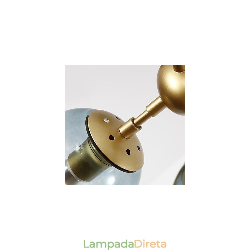 Twenty_one Light Post Moderno Estilo Europeu Modo Metal Vidro Luminária Pendente Foyer Decore Lustre Industrial Lâmpada