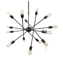Pintura rústica de chalé para designers, lustre de 2 lâmpadas em metal para lojas internas