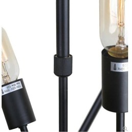 Pintura rústica de chalé para designers, lustre de 2 lâmpadas em metal para lojas internas
