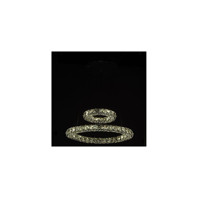 Lustre de cristal Luzes Pingente de Interior Luminária de Teto Luminárias Reguláveis com Controle Remoto