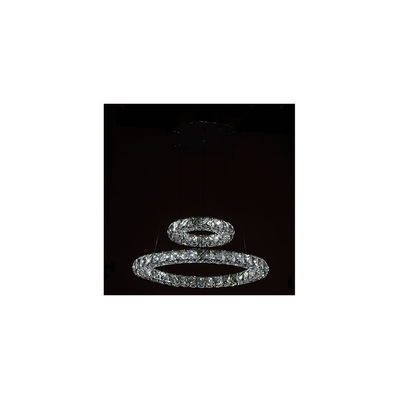 Lustre de cristal Luzes Pingente de Interior Luminária de Teto Luminárias Reguláveis com Controle Remoto