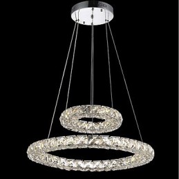 Lustre de cristal Luzes Pingente de Interior Luminária de Teto Luminárias Reguláveis com Controle Remoto