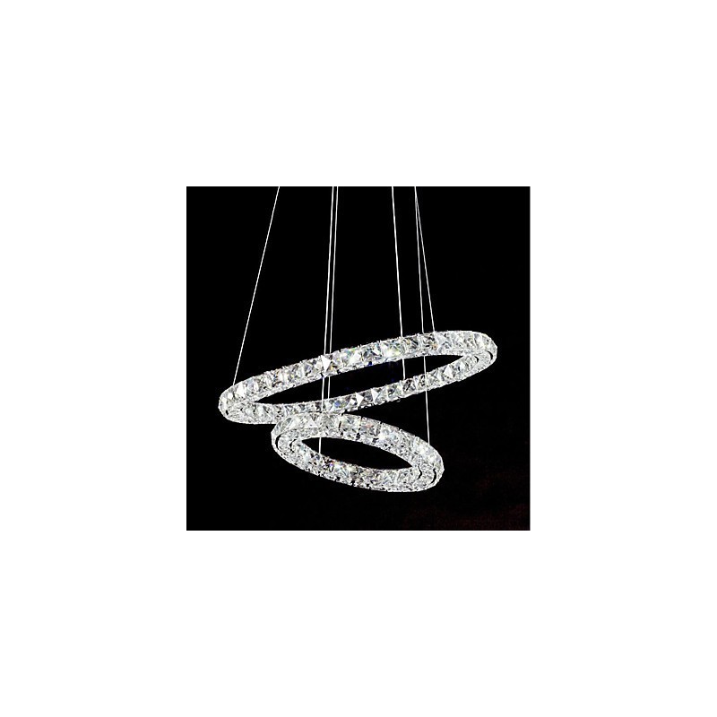 Lustre de cristal Luzes Pingente de Interior Luminária de Teto Luminárias Reguláveis com Controle Remoto