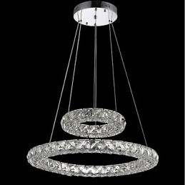 Lustre de cristal Luzes Pingente de Interior Luminária de Teto Luminárias Reguláveis com Controle Remoto