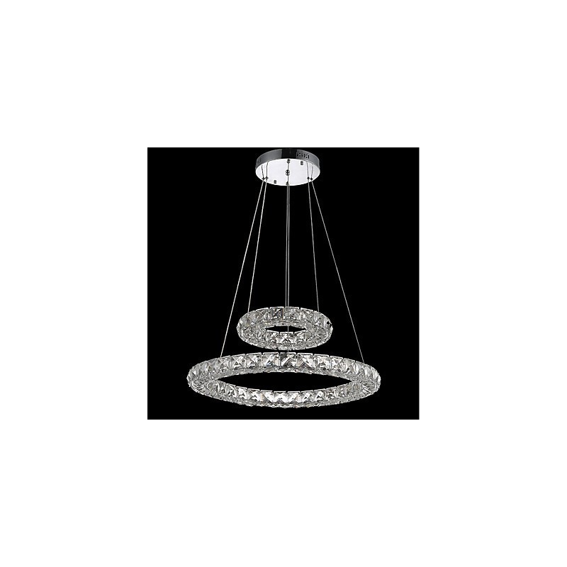 Lustre de cristal Luzes Pingente de Interior Luminária de Teto Luminárias Reguláveis com Controle Remoto