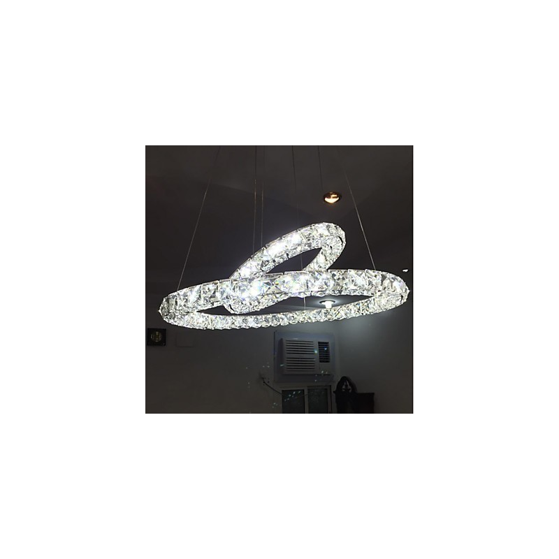 Lustre de cristal Luzes Pingente de Interior Luminária de Teto Luminárias Reguláveis com Controle Remoto