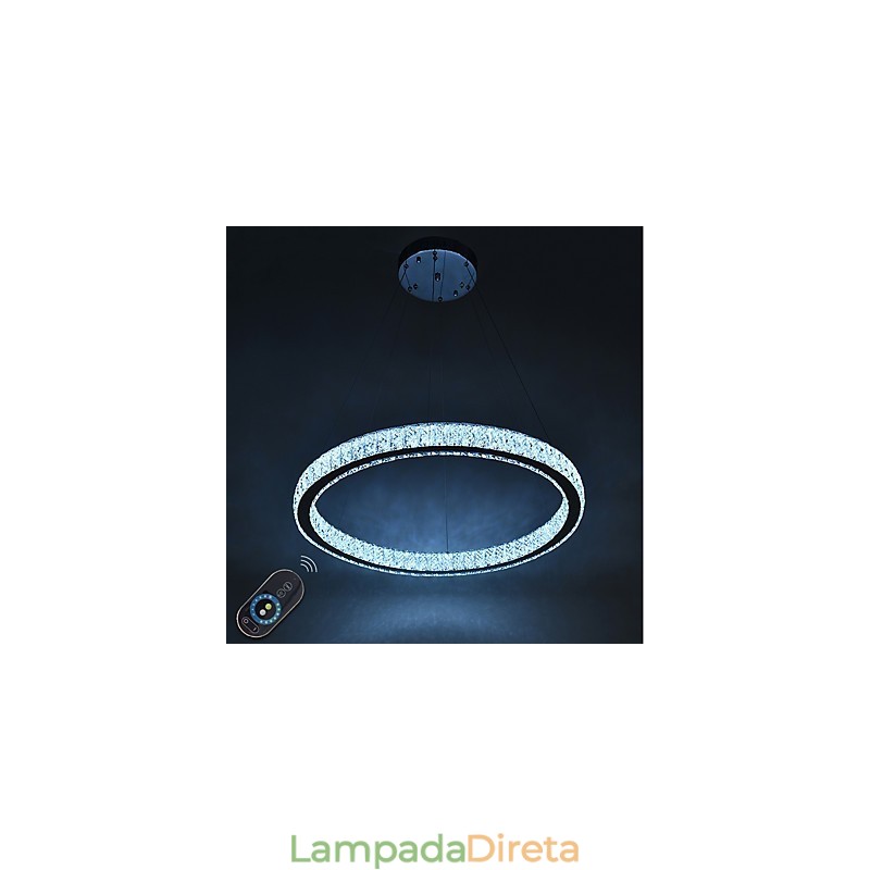 Anel regulável Indoo Luz de teto Pendente Luz moderna Lustre Iluminação Lustre Lâmpada com controle remoto