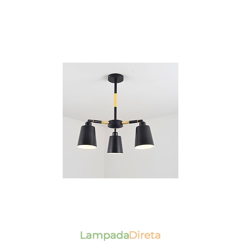 Luminária pendente tradicional clássica com pintura para estilo mini madeira bambu