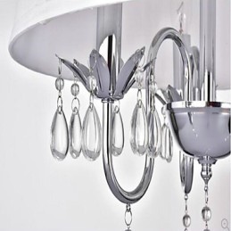 Pintura rústica de chalé para designers, lustre de 2 lâmpadas em metal para lojas internas