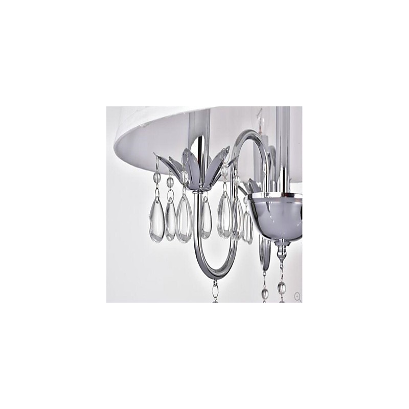 Pintura rústica de chalé para designers, lustre de 2 lâmpadas em metal para lojas internas