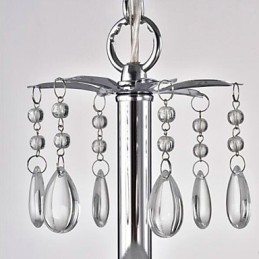 Pintura rústica de chalé para designers, lustre de 2 lâmpadas em metal para lojas internas