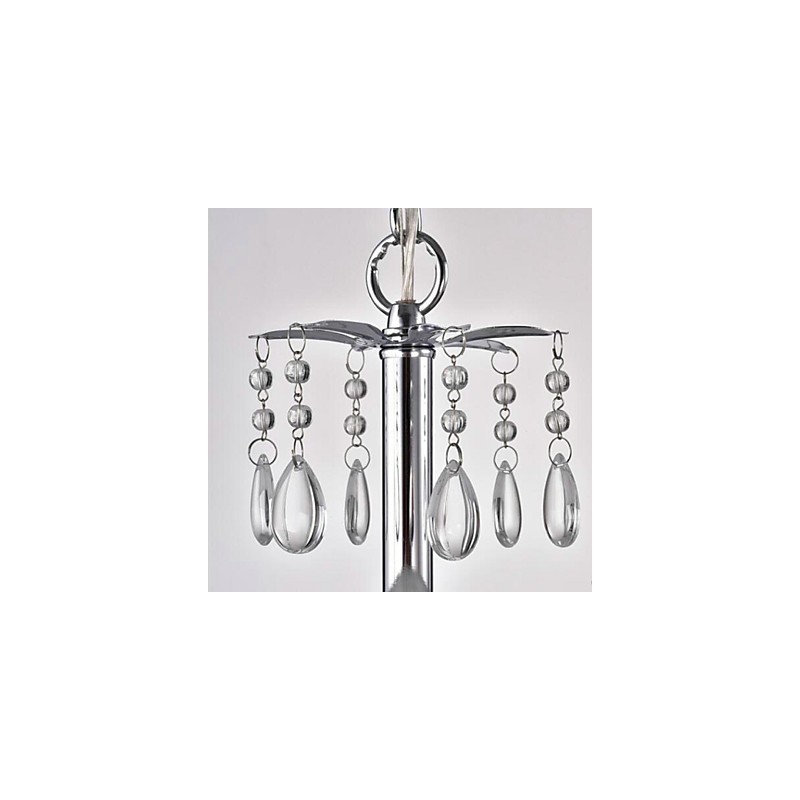 Pintura rústica de chalé para designers, lustre de 2 lâmpadas em metal para lojas internas