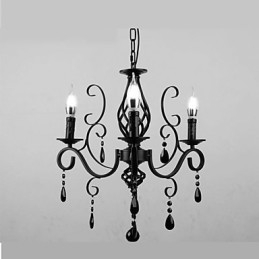 Lâmpada de cristal 3 luzes modernas e simples, iluminação inovadora