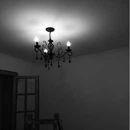 Lâmpada de cristal 3 luzes modernas e simples, iluminação inovadora