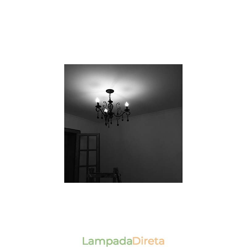 Lâmpada de cristal 3 luzes modernas e simples, iluminação inovadora