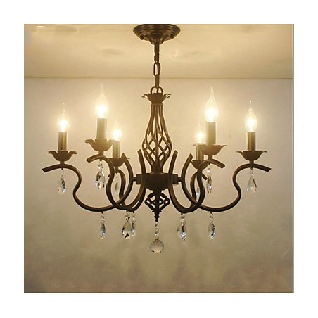 Lustre de cristal estilo europeu, luzes de jantar, velas criativas simples, lâmpadas e lanternas, novidade, iluminação Lustre de cristal estilo europeu, luzes de jantar, velas criativas simples, lâmpadas e lanternas, novidade, iluminação