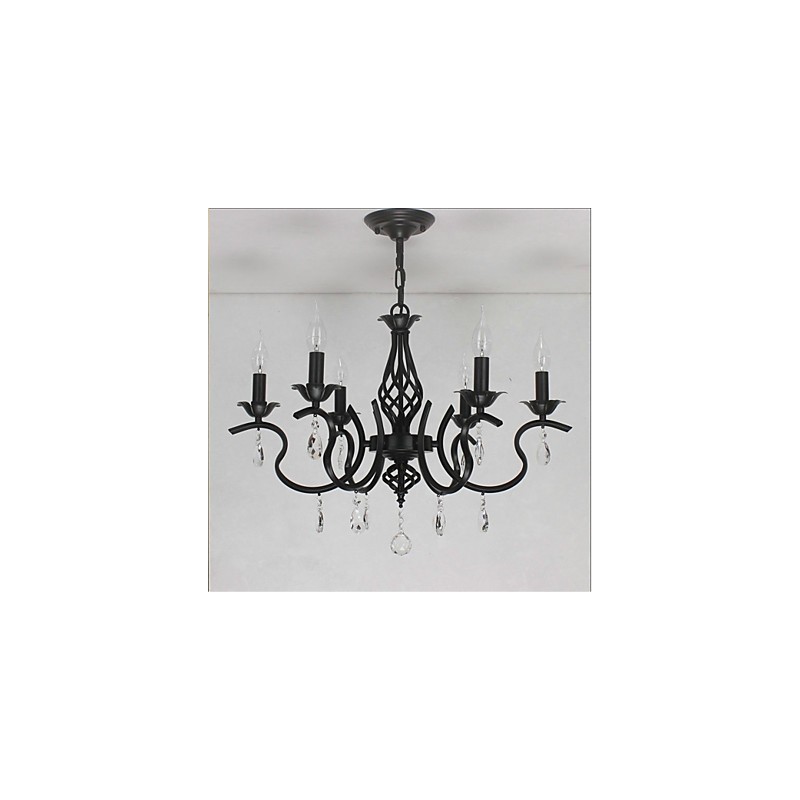 Lustre de cristal estilo europeu, luzes de jantar, velas criativas simples, lâmpadas e lanternas, novidade, iluminação