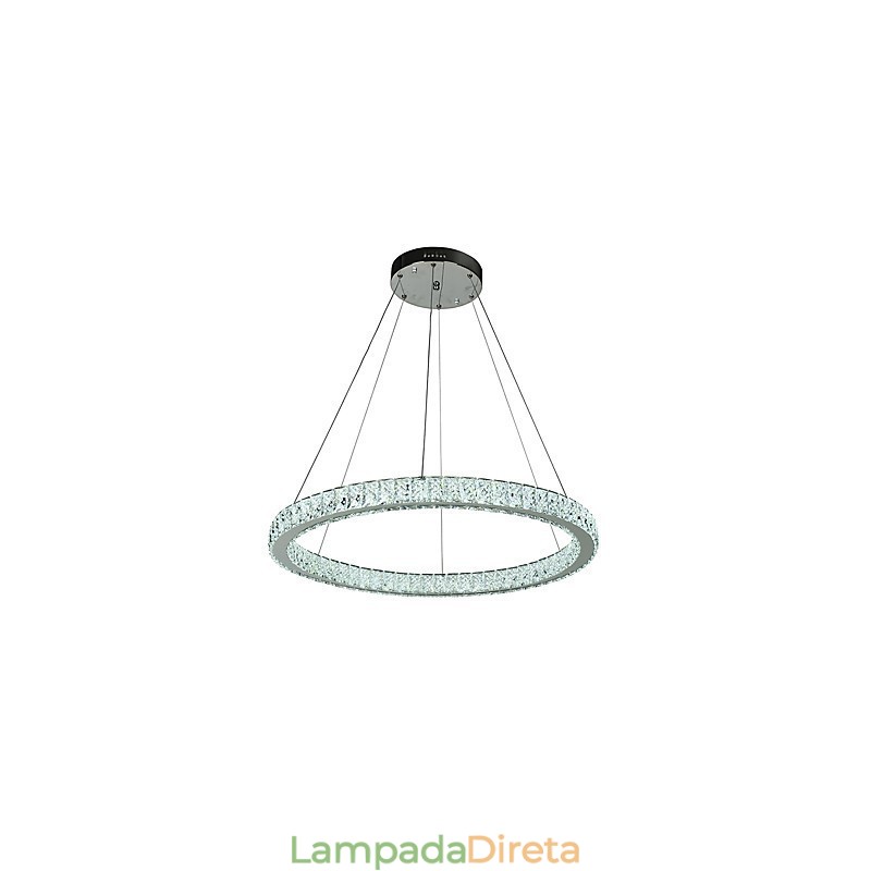Luminária pendente de teto com anel regulável, lustre moderno, iluminação interna, lâmpada com controle remoto