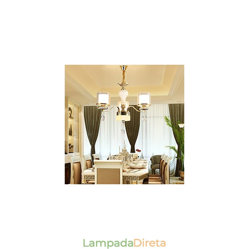 Característica eletrogalvanizada contemporânea moderna para lustre de metal cristal