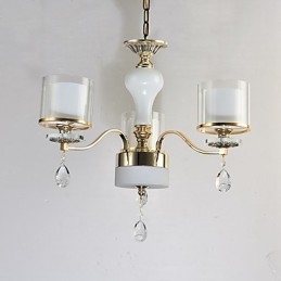 Característica eletrogalvanizada contemporânea moderna para lustre de metal cristal