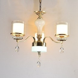 Característica eletrogalvanizada contemporânea moderna para lustre de metal cristal