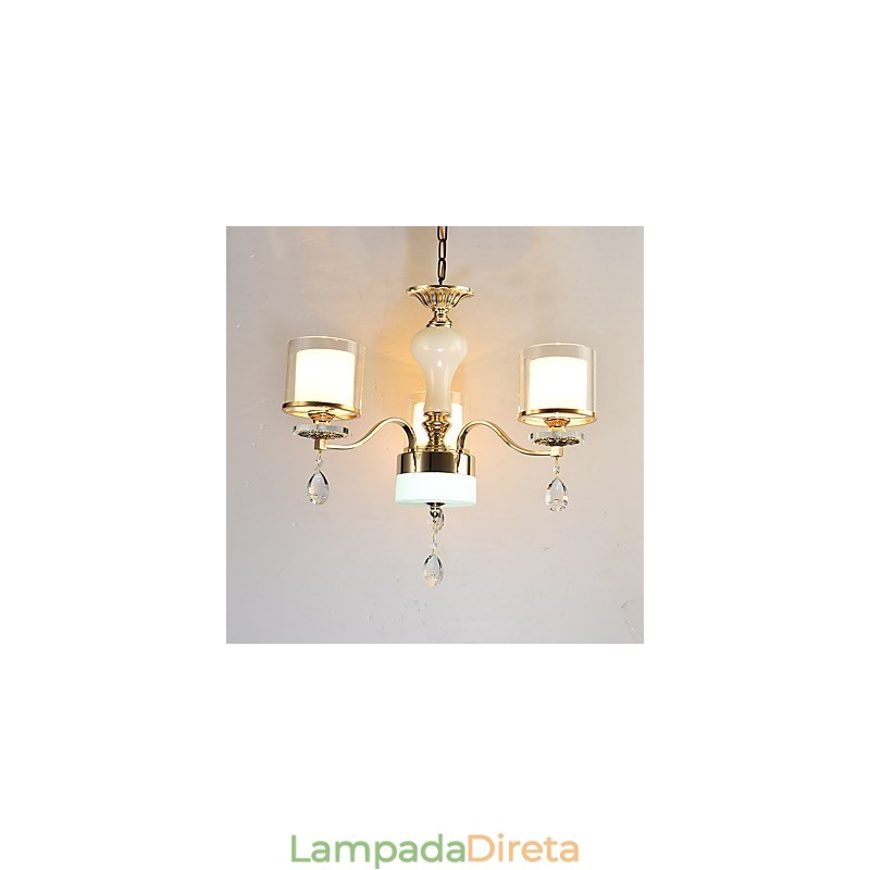 Característica eletrogalvanizada contemporânea moderna para lustre de metal cristal