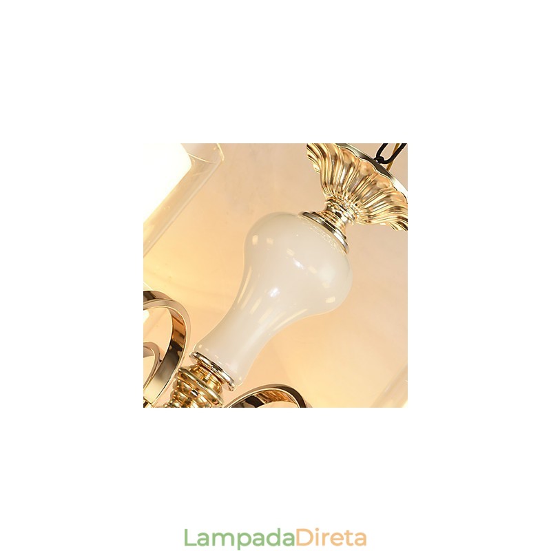 Característica eletrogalvanizada contemporânea moderna para lustre de metal cristal