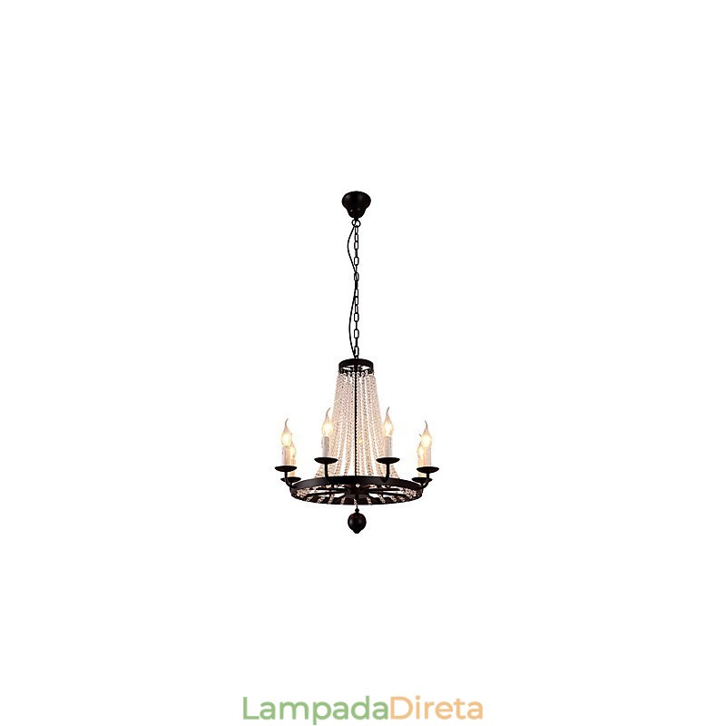 8 Luzes Lustre Moderno Contemporâneo Tradicional Clássico Rústico Lodge Vintage Retro Lanterna Tambor Country Island Globo Tigela