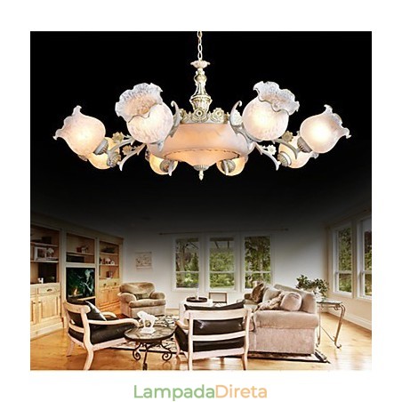 Lustre Tradicional Clássico Vintage Retro Metal Lustre Tradicional Clássico Vintage Retro Metal