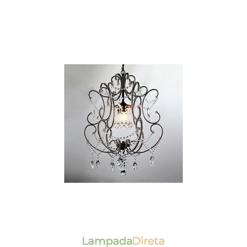 Lustre moderno design vintage lustre loft luminária de cristal lustre luminária suspensa