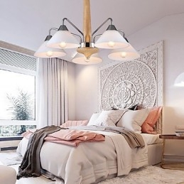 Lustre moderno contemporâneo de 5 luzes para