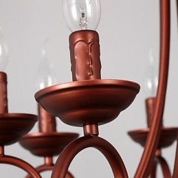 8 Luzes Lustre Moderno Contemporâneo Tradicional Lodge Vintage Retro Country Pintura Recurso para Cristal Metal