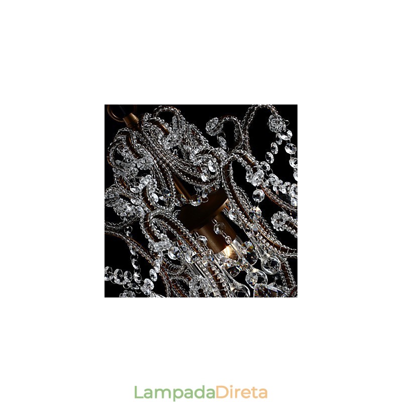Lustre moderno design vintage lustre loft luminária de cristal lustre luminária suspensa