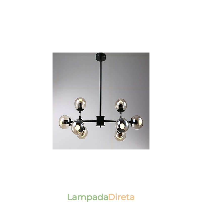 Pintura clássica tradicional retrô para lustre de metal estilo mini