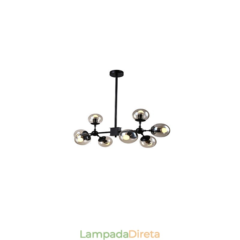 Pintura clássica tradicional retrô para lustre de metal estilo mini