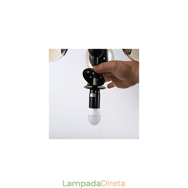 Pintura clássica tradicional retrô para lustre de metal estilo mini